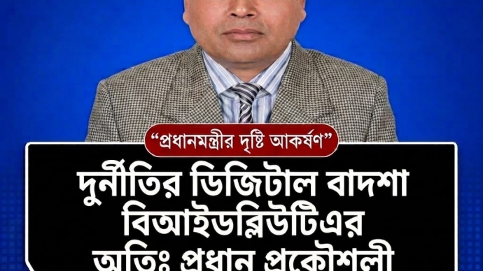প্রধানমন্ত্রীর দৃষ্টি আকর্ষণ বি আই ডব্লুভিইউ-তে দুর্নীতির বাদশ অতিরিক্ত  প্রধান প্রকৌশলী বাদশা মিয়ার কূকৃতি থামাতে হবে